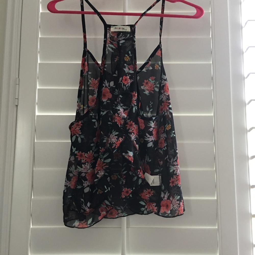Floral Flowy Tank - Picture 2 of 3